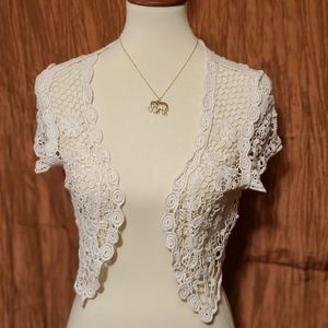 Motherhood Maternity Crochet Vest size M